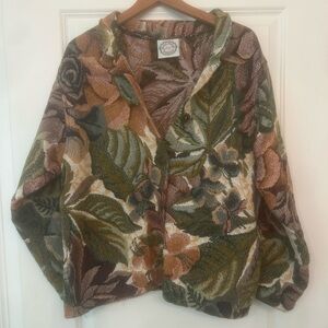 Vintage Sugar Street Weavers Floral Tapestry Jacket